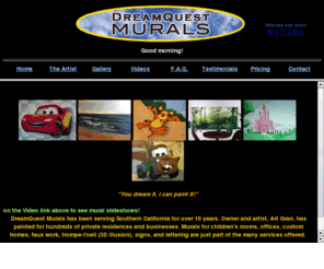 dreamquestmurals.com: Dreamquest Murals
DreamQuest Murals - You dream it, I can paint it!