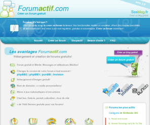 forumactif.com: Créer un forum gratuit - FORUMACTIF.com
Créer un forum gratuit, performant et illimité ! Forumactif vous permet de créer un forum gratuit et sécurisé.