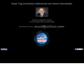 gallner.com: Peter Gallner
Startseite im Internet von Peter Gallner