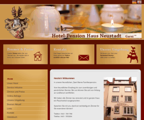haus-neustadt.de: Home | Hotel Pension Haus-Neustadt
Herzlich Willkommen  in unserer freundlichen, Zwei-Sterne Familienpension.