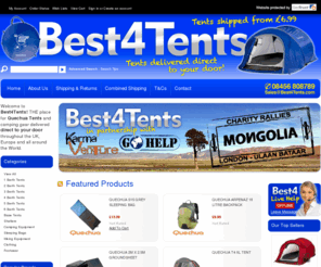 best4group.com: Best4tents. The best place to buy Quechua pop up tents from.
If you are searching for the highest quality camping tents, camping equipment or camping accessories, you have come to the right site. We have one of the biggest selections of tents in the UK that we can ship all over the world.