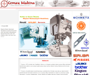 cemaymakina.com: Cemay Makina Sanayi LTD. ŞTİ. / Sanayi Dikiş Makinaları
Sanayi Dikiş Makinaları Alım Satım ve Yedek Parça