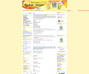 gamatluxor.com: DISTRIBUTOR RESMI JELI GAMAT LUXOR
Web ini adalah website distributor resmi Produk Luxor. Dibuat untuk memberi informasi kepada anda mengenai produk Luxor, seperti Jeli Gamat, Spirulina, dll sebagai alternatif solusi kesehatan anda