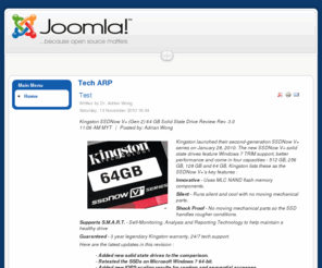 rojakpot.com: Tech ARP
Joomla! - the dynamic portal engine and content management system