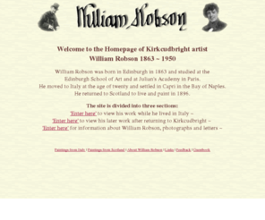 billrobson.org: Bill Robson, Kirkcudbright Artist
Paintings by Bill Robson, Kirkcudbright Artist who worked in Italy and Scotland, 1863 to 1952