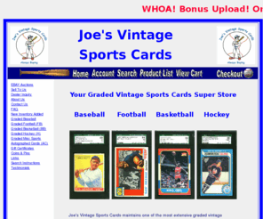 joesvintagesportscards.com: Joe's Vintage Sports Cards
Joe's Vintage Sports Cards