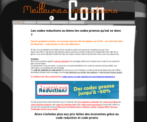 meilleuresreductions.com: Accueil - Reductions
Les codes reductions et codes promos.