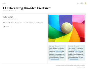 co-occurringdisordertreatment.com: CO Occurring Disorder Treatment — Just another WordPress site
Just another WordPress site