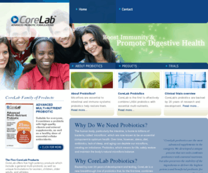 corelabprobiotics.com: CoreLab Probiotics - Clinically proven effective
CoreLab is a new breakthrough line of probiotics clinically proven to improve immune and intestinal function. Available at GNC.