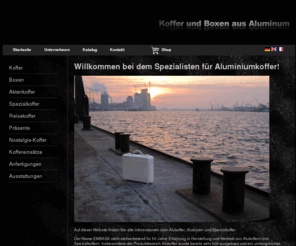 embags.net: EMBAGS | Alukoffer und Boxen sofort ab Lager und preiswerte Sonderanfertigungen
Alukoffer und Boxen sofort ab Lager und preiswerte Sonderanfertigungen