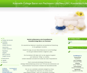 kosmetik-college.de: Startseite des Kosmetik-College Neu-Ulm | Kosmetikschule
Die Kosmetikschule mit Ausbildung in Fachkosmetik, Fußpflege, Körpermassage, Visagistik und Nageldesign. Ausbildung auch berufsbegleitend