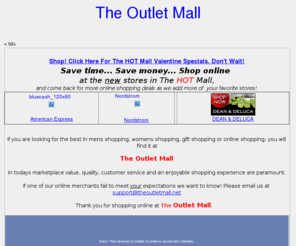 theoutletmall.net: The Outlet Mall
The Outlet Mall Online Shopping