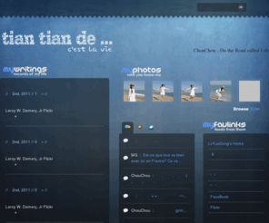 tiantiand.com: « tian tian de …
Bolgging, Working and Life