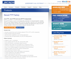 javasftp.com: Java FTP | Java SFTP | Java FTPS | Secure FTP Factory
Java FTP, Java FTPS and Java SFTP components for performing file transfers.