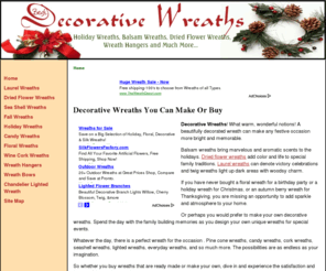 bestdecorativewreaths.com: Decorative Wreaths
A look at some of the best decoartive wreaths you can make your self or buy online.