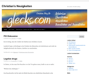 glecks.com: Christian's Neuigkeiten | Ein weiterer WordPress-Blog
