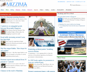 mizzima.com: Burma Myanmar News, Breaking News, Business, Ed-Op, Analysis
Mizzima – Specialising in Burma-Related News, Information and Multimedia.
The leading liberal voice for current events, video, audio, commentary and analysis on Burma (Myanmar).