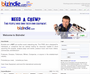 bizindie.com: BizIndie
Equipment, People, and Resources for the Entertainment Industry. A FREE Service!