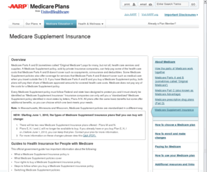 medsupeducation.com: AARP Medicare Plans - AARP Medigap Medicare Supplement Insurance | AARP Medicare Plans Information | UnitedHealthcare
Medicare Supplement Insurance policies help with the cost gaps not covered by Original Medicare. Unlike Parts A and B, AARP Medigap supplemental insurance policies are sold by private health insurance companies.