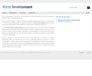 burst-dev.com: Burst Development
An independent team dedicated into research and development throughout the internet.