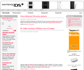 nintendo-dsi.org: Nintendo DSi - DSiWare, DSi info, news, NDSi pictures, DSi video's,  DSi accessories, games.
Info on the new Nintendo DSi system, DSi accessories and NDSi games, DSiWare