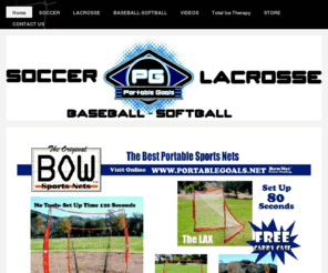 portablegoals.net: PORTABLEGOALS: Soccer Goals, Baseball Nets, Pop Up nets, Lacrosse goals
PORTABLE GOALS, PORTABLE NETS, PORTABLE SPORTS NETS, BOWNET, POP UP GOALS