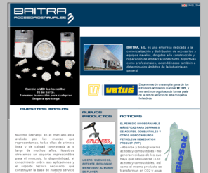 baitra.com: http://www.baitra.com
Distribuidores de accesorios y equipos nauticos y navales para la construccion y reparacion de embarcaciones deportivas y profesionales