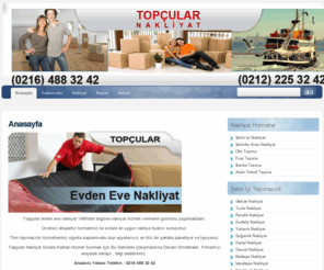 topcularevdenevenakliyat.com: TOPÇULAR NAKLİYAT - Evden Eve Nakliyat Taşımacılık Şirketleri 0216 488 32 42 - 0212 225 32 42
Nakliyat evden eve nakliyat taşımacılık şirketi arasında inanılmazı başarıyoruz arayın 0216 488 32 42 0212 225 32 42