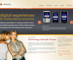 ubiquity-design.com: Ubiquity Group | Medical Technology Marketing
Ubiquity specializes in creating demand for medical technology companies. We help companies create better human health experiences by driving investor interest, brand awareness and product purchase desire.