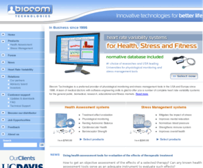 biocomtech.com: Health Assessment products with Heart Rate Variability Analysis (HRV)
Comprehensive Heart rate variability analysis (hrv) products provide full HRV analysis, health assessment , short-term HRV analysis, physiological monitoring, autonomic balance regulation analysis, stress management