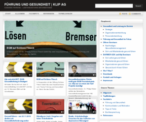 gesunde-fuehrungskraft.de: Führung und Gesundheit | klip AG | Gesunde Führung – leistungsstarke Mitarbeitende
Gesunde Führung – leistungsstarke Mitarbeitende