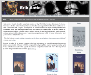 satie.com: Welcome to Satie.com
Satie.com Erik Satie, is an amazing composer