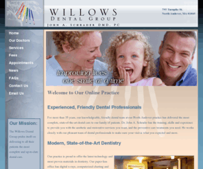 willowsdental.com: Willows Dental Group ~ John Schrader, DMD, PC ~ Dental care in North Andover, MA 01845 ~ Welcome
Family dental office in Noth Andover ma ,aethetic venners,mercuryfree,whiting in a mdern high tech enviroment