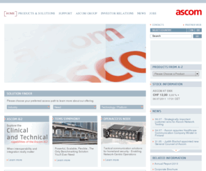 ascom.asia: Welcome to Ascom
Ascom is an international solution provider with comprehensive technological know-how in Mission-Critical Communication.