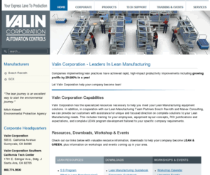 leanmanufacturingteam.com: Lean Manufacturing Systems From Valin Corporation
Valin Corporation has the specialized resources necessary to help you meet your Lean Manufacturing goals.