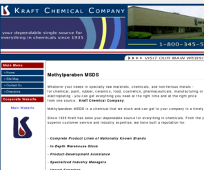 methylparabenmsds.com: Methylparaben MSDS - Kraft Chemical Company
Methylparaben MSDS - Kraft Chemical Company. In Stock. Competitive Pricing. 