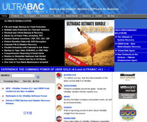 ultrabac.com: UltraBac Backup and Disaster Recovery Software
Fastest, easiest-to-use backup and disaster recovery software provides complete protection for your business systems. 