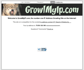 growlmyip.com: Growl my IP Address and win an iPod Nano!
Growl my IP Address in many different languages