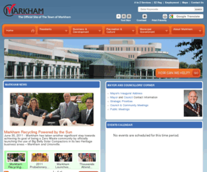 markham.ca: Town of Markham -
			default
