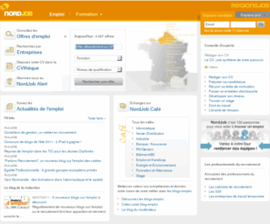 nordjobs.com: NordJob Emploi - offres d'emploi, alertes emploi et dépôt de CV dans le Nord
NordJob Emploi est le site emploi de la région Nord. Découvrez des milliers d'offres d'emploi et les entreprises qui recrutent, postulez aux annonces et déposez votre CV dans la Cvthèque.