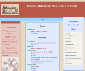 bimcc.org: BIMCC For map enthusiasts
BIMCC Brussels International Map Collectors' Circle Homepage