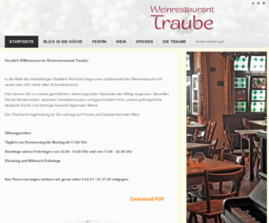 weinrestaurant-traube.de: Willkommen auf der Startseite
Joomla! - dynamische Portal-Engine und Content-Management-System