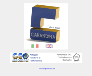 carandina.com: Carandina S.r.l. - Drilling Tools
Carandina S.r.l., attrezzature per perforazione orizzontale e verticale, drilling equipment