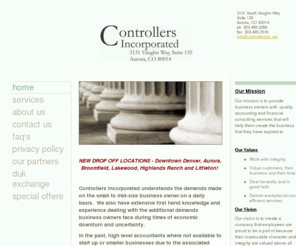 controllersinc.net: Controllers Incorporated - Home
Controllers Incorporated understands the demands that are made on the small to mid-size business owner on a daily basis.  We also have first hand knowledge and experience dealing with the additional demands business owners face during times of economic unc