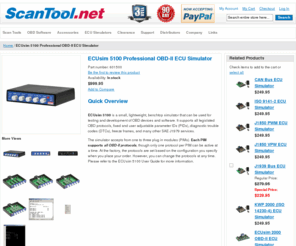 ecusimulators.com: ScanTool.net LLC -  ECUsim 5100 Professional Multiprotocol 3-PIM OBD-II ECU Simulator - ScanTool.net
Affordable multiprotocol OBD-2 ECU simulator. Supports ISO 9141, ISO 14230, J1850 VPW, J1850 PWM, and ISO 15765 (CAN) protocols.