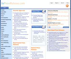 inpressrelease.com: InPressRelease.com
Get Your News InPress. PressReleaseScript v2.8