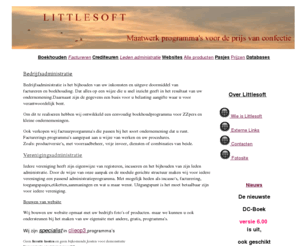 littlesoft.nl: Littlesoft software op maat, Boekhouding, Boekhouden, Factureren, ZZP en verenigingen
