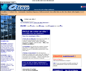 olisc.fr: Créer site web création de sites internet creer un site
Créer un site en ligne : rapide et facile