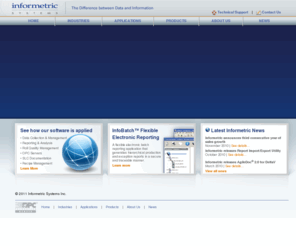 informetric.com: Welcome to Informetric Systems Inc.
Informetric Systems data collection and reporting applications turn process data into useful information.