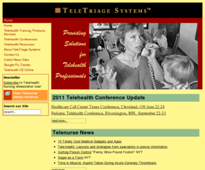 teletriage.com: Telephone Triage Products and Services for Telehealth Industry
TeleTriage - telephone triage products for the telehealth industry